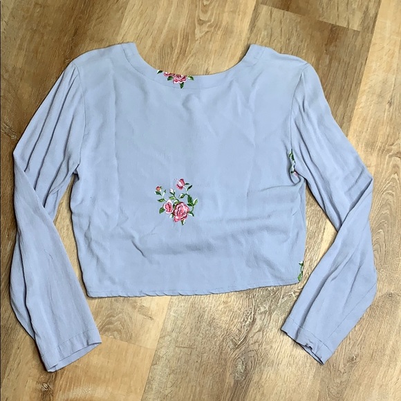 Johnny Was Collection Embroidered Cropped Top - Picture 5 of 5